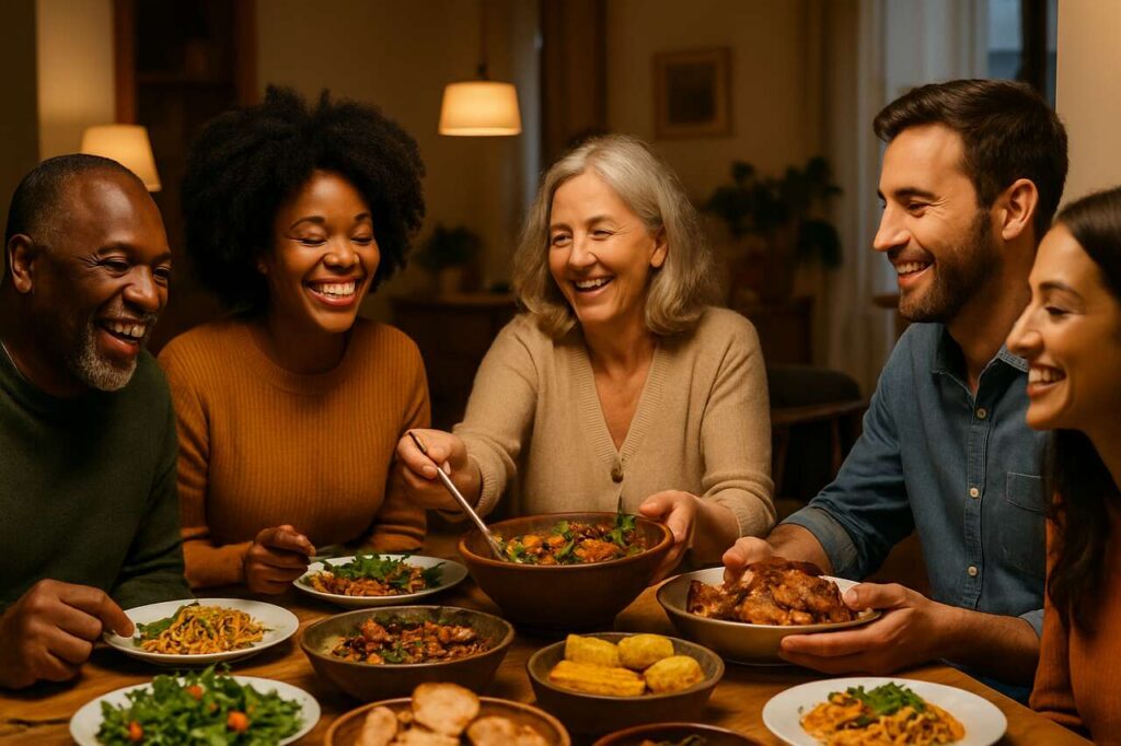 Condividere spesso il momento del pasto con altre persone sembra migliorare davvero l’umore e la salute