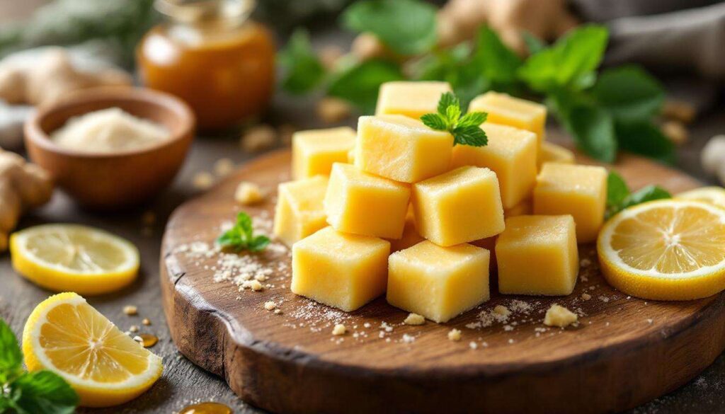 Cubetti di zenzero fatti in casa per una digestione leggera dopo i pasti abbondanti: sono facilissimi da realizzare