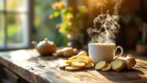Benefici di bere acqua calda e zenzero al mattino: effetti su colesterolo e glicemia