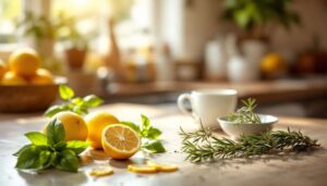 Far bollire buccia di limone, basilico e rosmarino: perché lo consigliano e a cosa serve