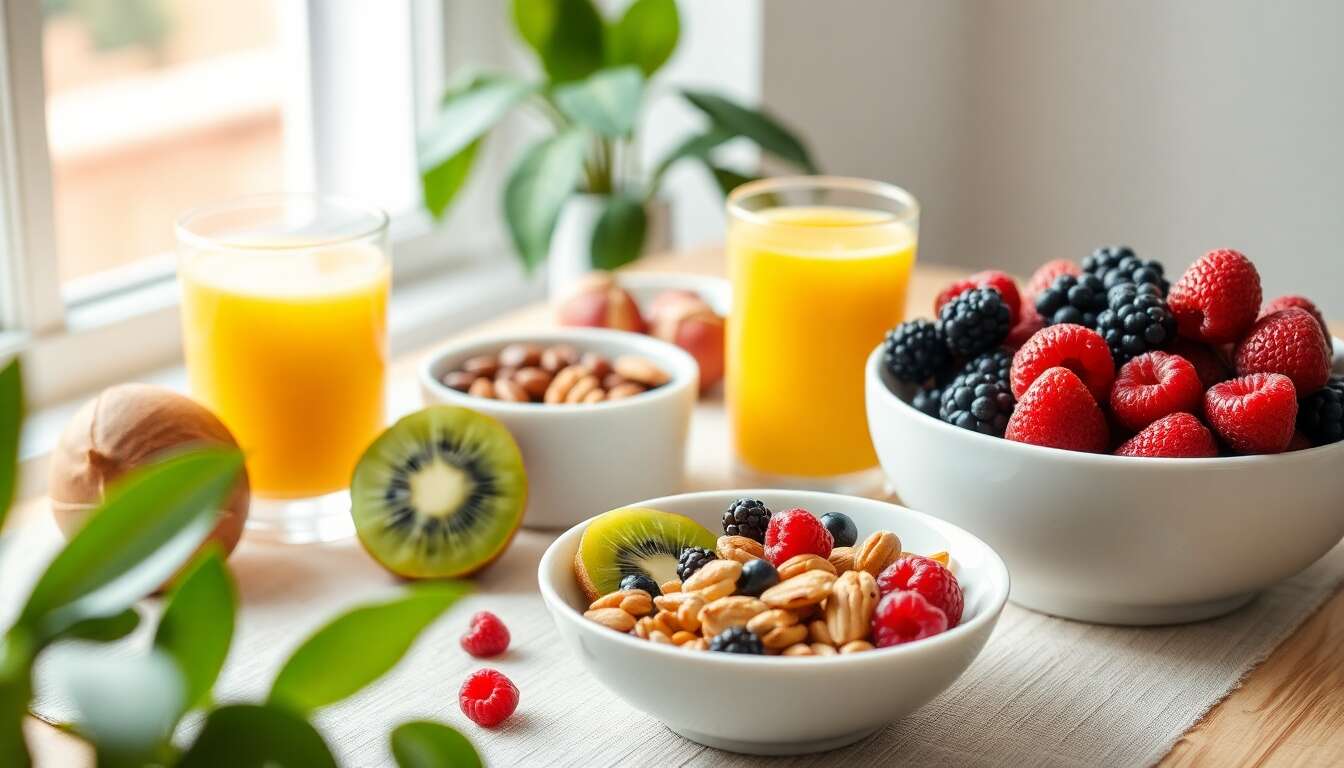 Exemples de petits d&eacute;jeuners b&eacute;n&eacute;fiques