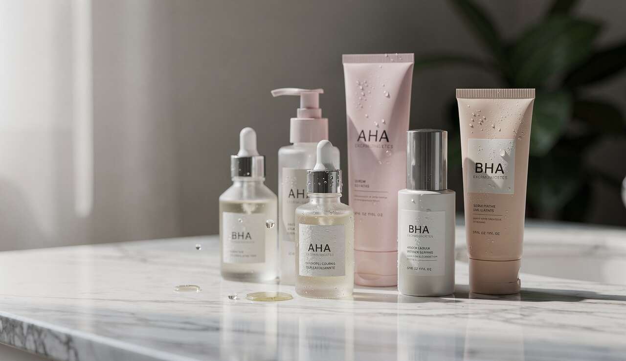 Introduction aux acides exfoliants : aha et bha